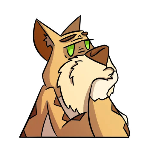😶 Стикер «Cat Beard» для Telegram