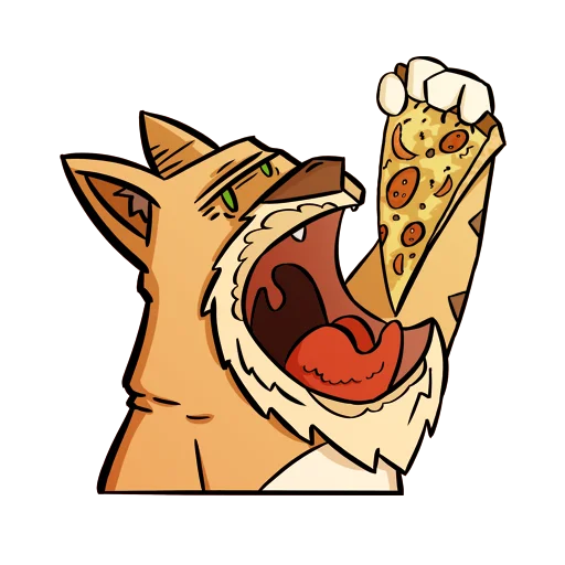🍕 Стикер «Cat Beard» для Telegram