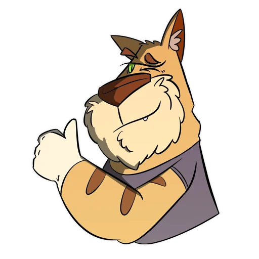 👍 Стикер «Cat Beard» для Telegram