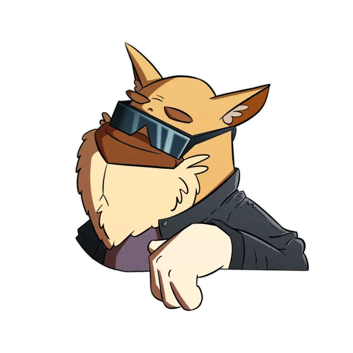 😎 Стикер «Cat Beard» для Telegram