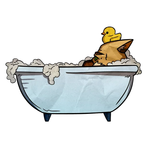 🛁 Стикер «Cat Beard» для Telegram