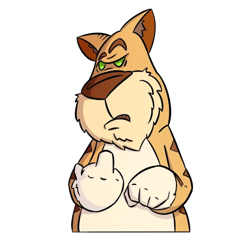 🖕 Стикер «Cat Beard» для Telegram
