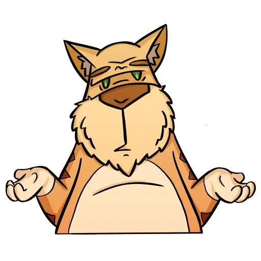 🤷‍♂️ Стикер «Cat Beard» для Telegram