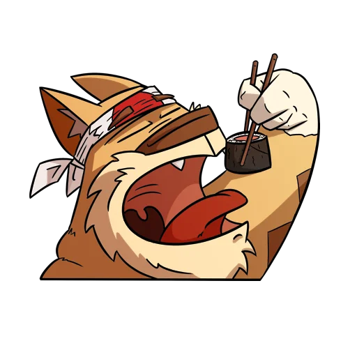 🍣 Стикер «Cat Beard» для Telegram