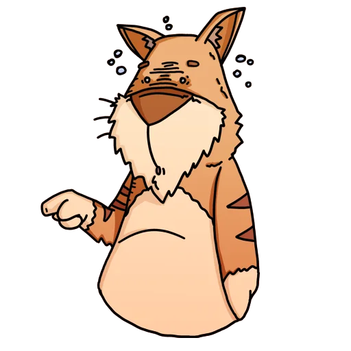 😶 Стикер «Cat Beard» для Telegram