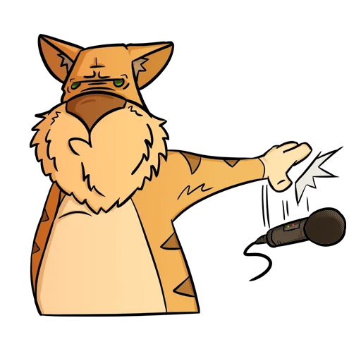🎤 Стикер «Cat Beard» для Telegram