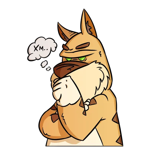🤔 Стикер «Cat Beard» для Telegram