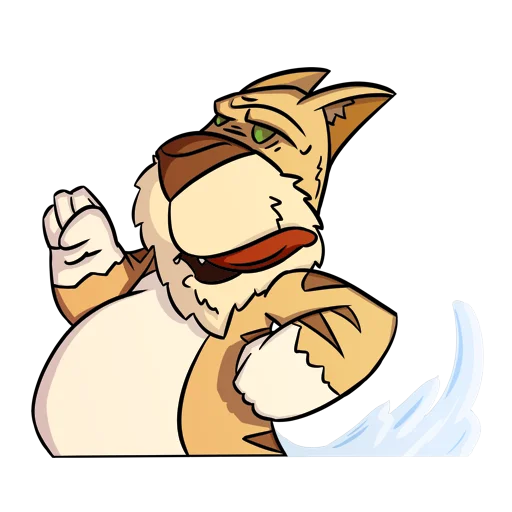 🏃 Стикер «Cat Beard» для Telegram