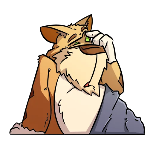 🥱 Стикер «Cat Beard» для Telegram