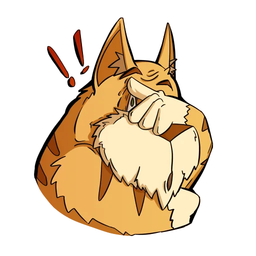 🤭 Стикер «Cat Beard» для Telegram