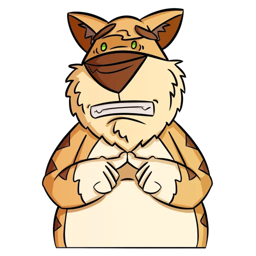 😬 Стикер «Cat Beard» для Telegram