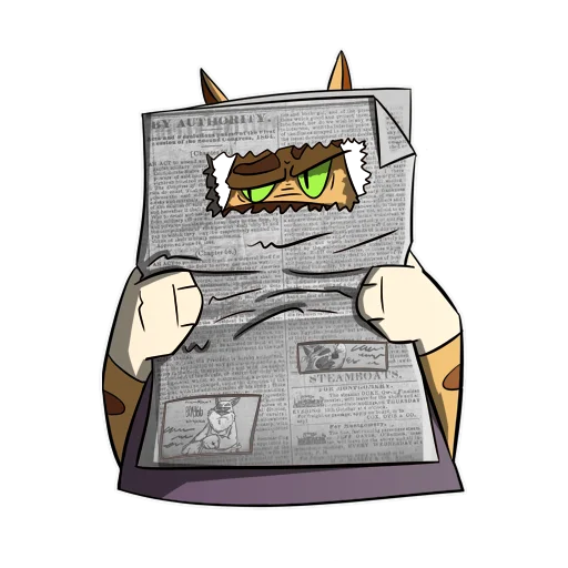 🤨 Стикер «Cat Beard» для Telegram