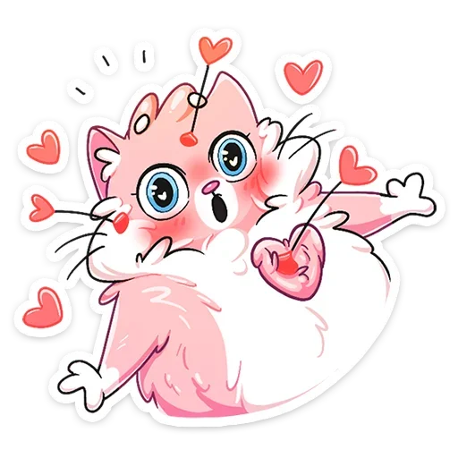 ❤️ Стикер «Замурчательная парочка» для Telegram