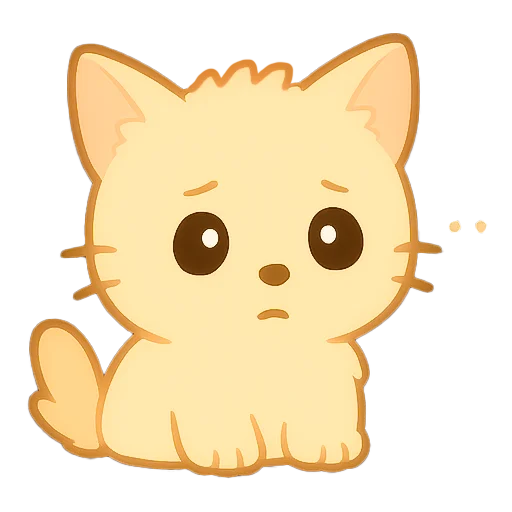 🥺 Стикер «Мурлыкающие эмоции» для Telegram