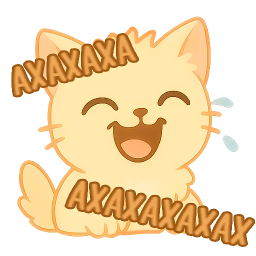 🤣 Стикер «Мурлыкающие эмоции» для Telegram