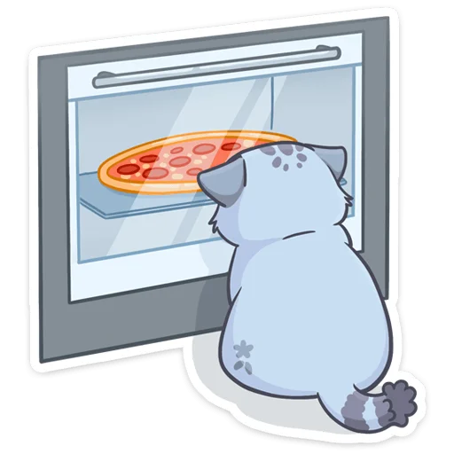 🍕 Стикер «Набор поставляет как стиль к набору Манул Ур» для Telegram