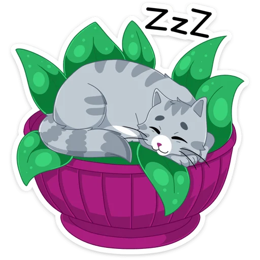 😴 Стикер «Замурррчательная сказка» для Telegram