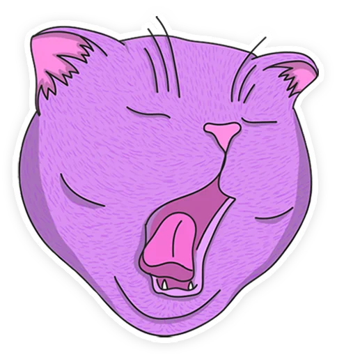 🥱 Стикер «purrr» для Telegram