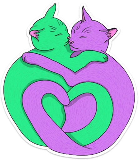 ❤️ Стикер «purrr» для Telegram