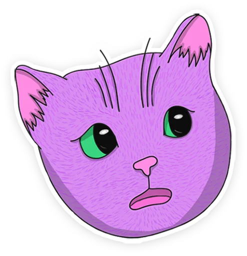 😧 Стикер «purrr» для Telegram