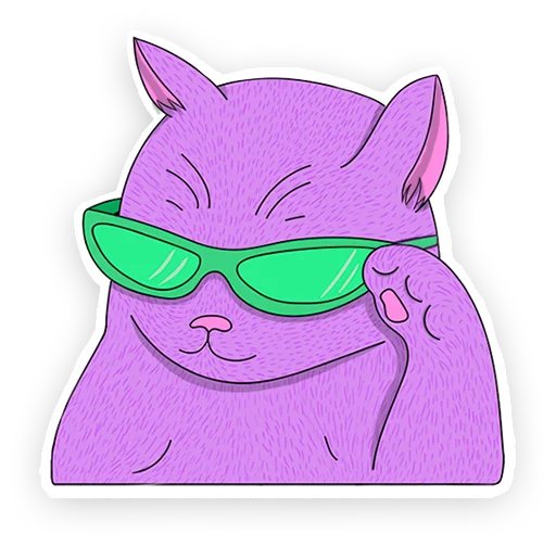 Стикерпак purrr для Telegram