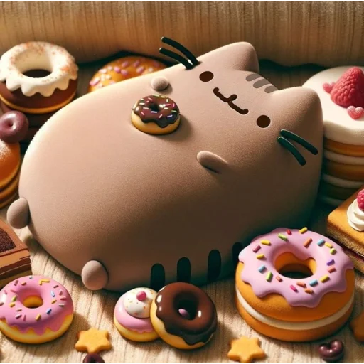 🍩 Стикер «AI Pusheen» для Telegram