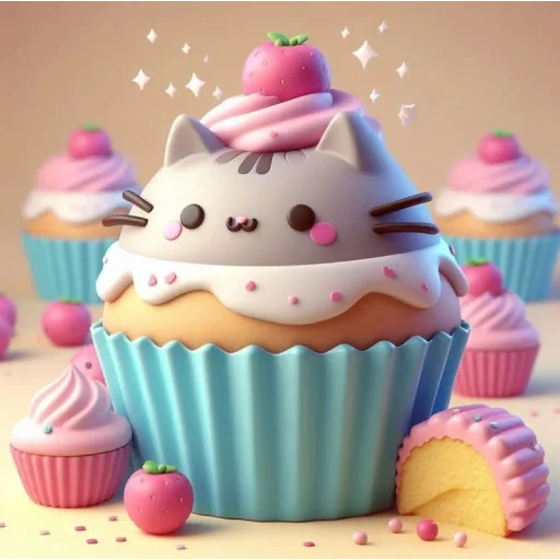 🧁 Стикер «AI Pusheen» для Telegram