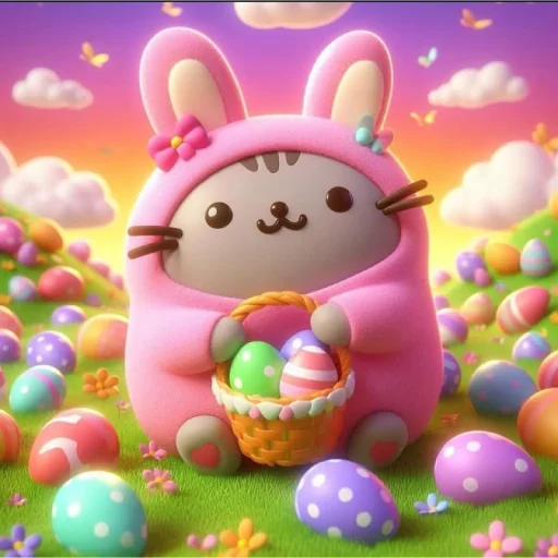 🐰 Стикер «AI Pusheen» для Telegram