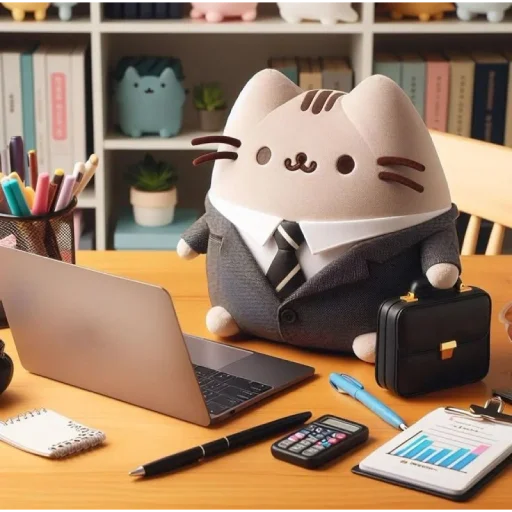💼 Стикер «AI Pusheen» для Telegram