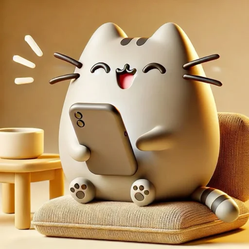 😆 Стикер «AI Pusheen» для Telegram