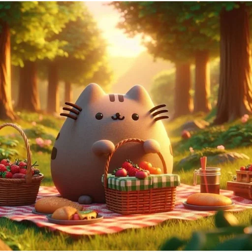 🍓 Стикер «AI Pusheen» для Telegram