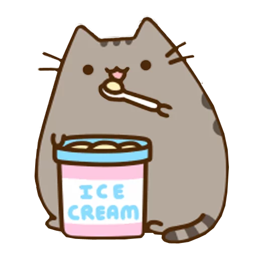 🍦 Стикер «Pusheen 2.0» для Telegram