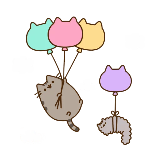 🎈 Стикер «Pusheen 2.0» для Telegram