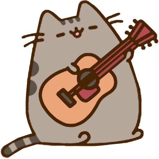 🎸 Стикер «Pusheen 2.0» для Telegram