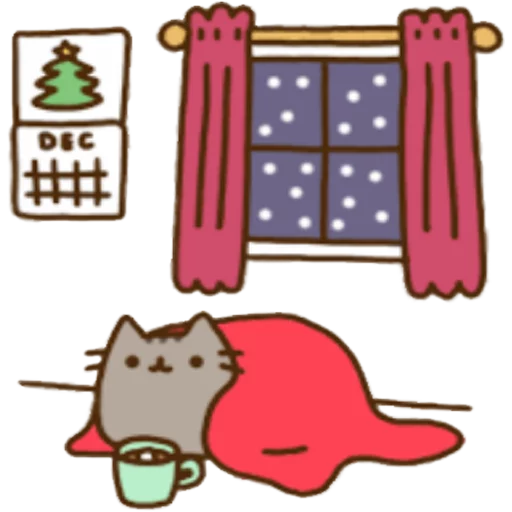 🌨 Стикер «Pusheen 2.0» для Telegram