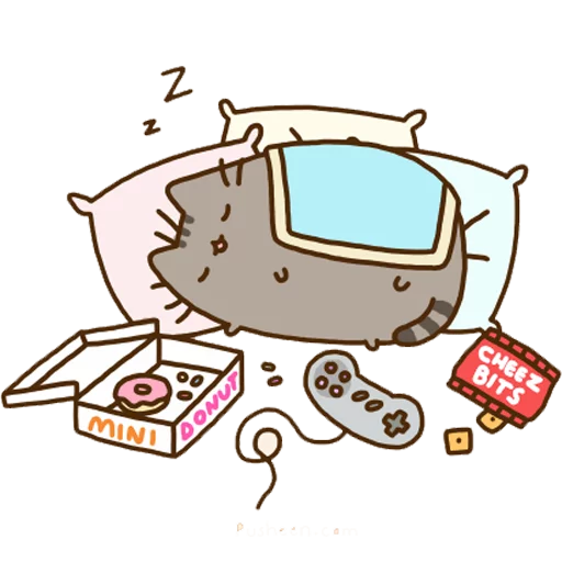 😴 Стикер «Pusheen 2.0» для Telegram