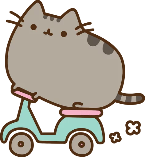 🏍 Стикер «Pusheen_2x» для Telegram