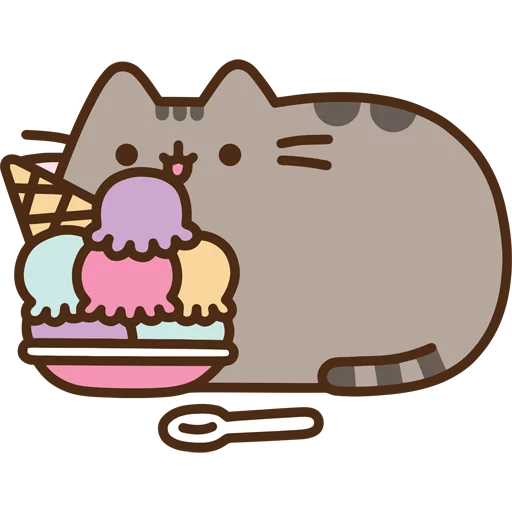 🍦 Стикер «Pusheen_2x» для Telegram