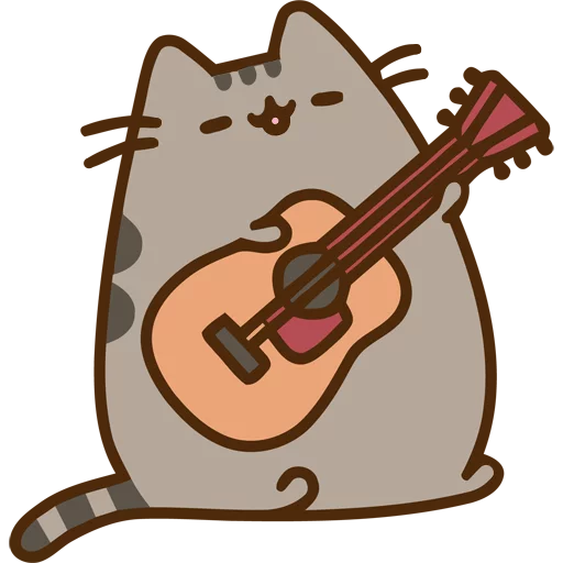 🎸 Стикер «Pusheen_2x» для Telegram