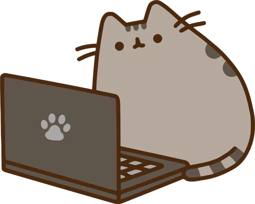 💻 Стикер «Pusheen_2x» для Telegram