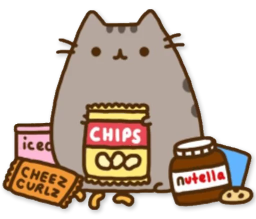 🍴 Стикер «Pusheen 3.0» для Telegram