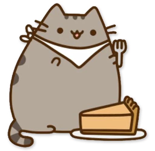 🍕 Стикер «Pusheen 3.0» для Telegram