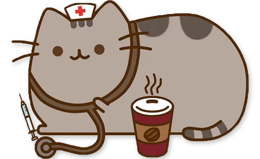 💉 Стикер «Pusheen 3.0» для Telegram