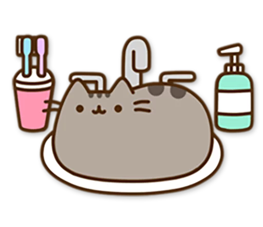 🛀 Стикер «Pusheen 3.0» для Telegram