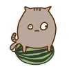 🍉 Эмодзи «Miss pusheen» для Telegram