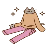 👦 Эмодзи «Miss pusheen» для Telegram