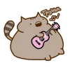 🎸 Эмодзи «Miss pusheen» для Telegram