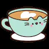 Стикер 12 Pusheen #cute #status #food
