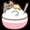 Стикер 31 Pusheen #cute #status #food