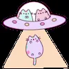 Стикер 44 Pusheen #cute #status #food